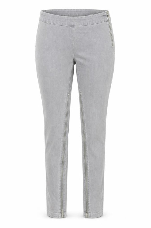 By Malene Birger Womens Grey Cotton Skinny Jeans Size 6 Regular Zip