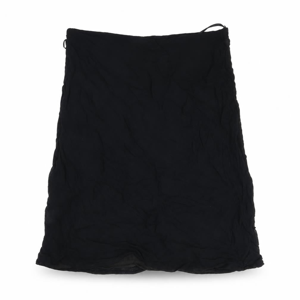 Capacity Womens Black Viscose Swing Skirt Size 10