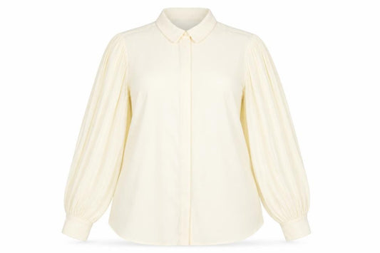 Marks and Spencer Womens Yellow Polyester Basic Button-Up Size 16 Collared