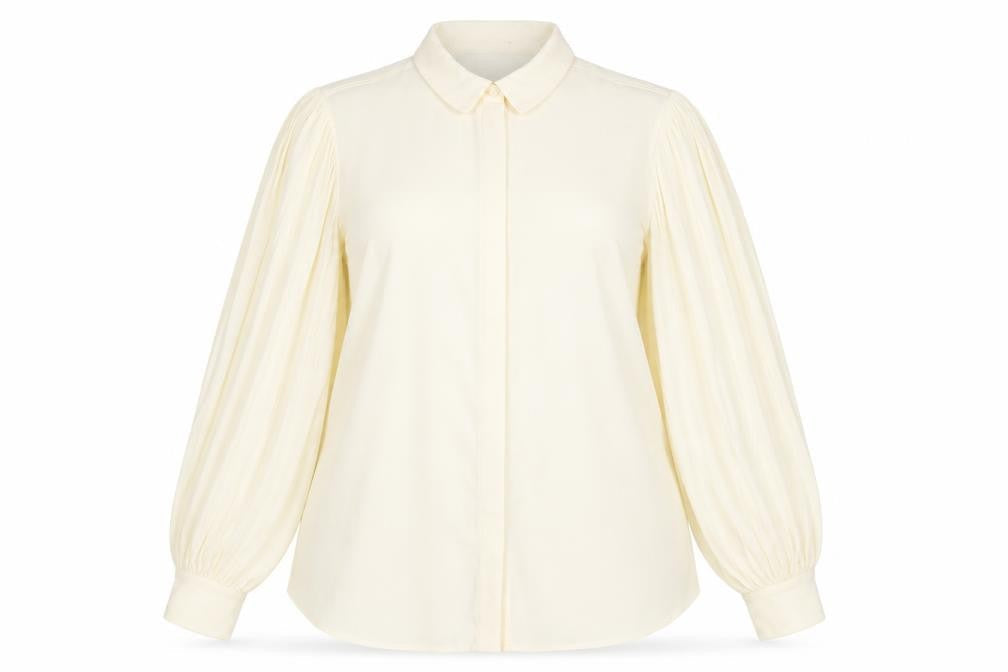 Marks & Spencer Womens Yellow Polyester Basic Button-Up Size 16 Collared