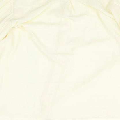 Marks & Spencer Womens Yellow Polyester Basic Button-Up Size 16 Collared