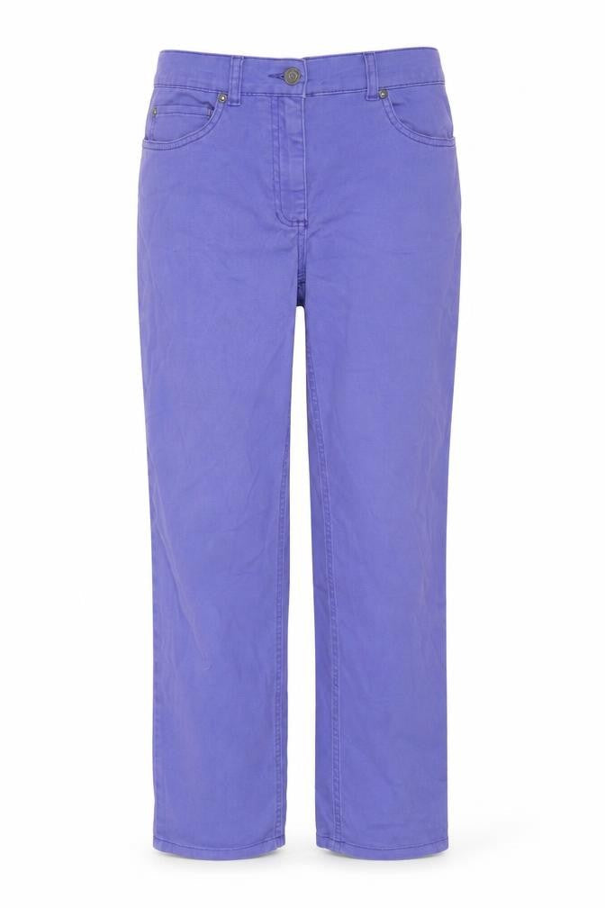 Gelco Womens Purple Polyester Straight Jeans Size 10 L27 in Regular Button