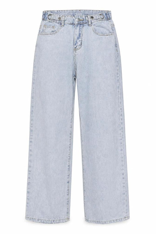 Preworn Womens Blue Cotton Mom Jeans Size 26 in Regular Zip
