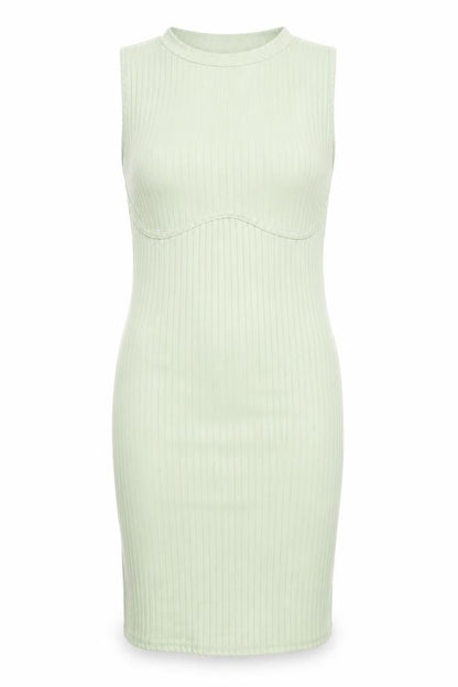 PRETTYLITTLETHING Womens Green Polyester Bodycon Size 8 Roll Neck Pullover - Ribbed