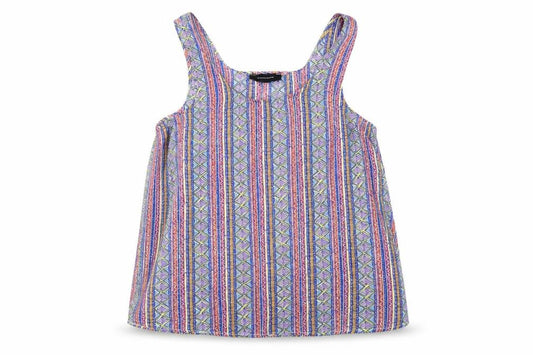 Atmosphere Womens Multicoloured Geometric Polyester Basic Tank Size 12 Round Neck