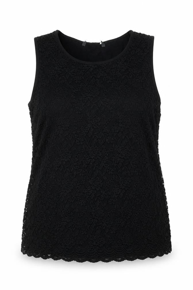 Preworn Womens Black Nylon Basic Blouse Size 18 Boat Neck