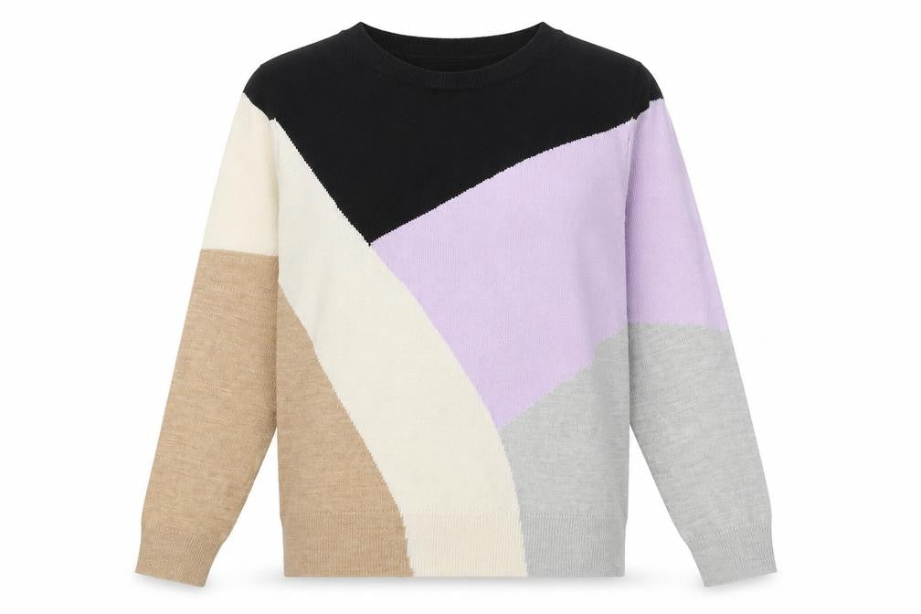 Marks & Spencer Womens Purple Round Neck Acrylic Pullover Jumper Size 6