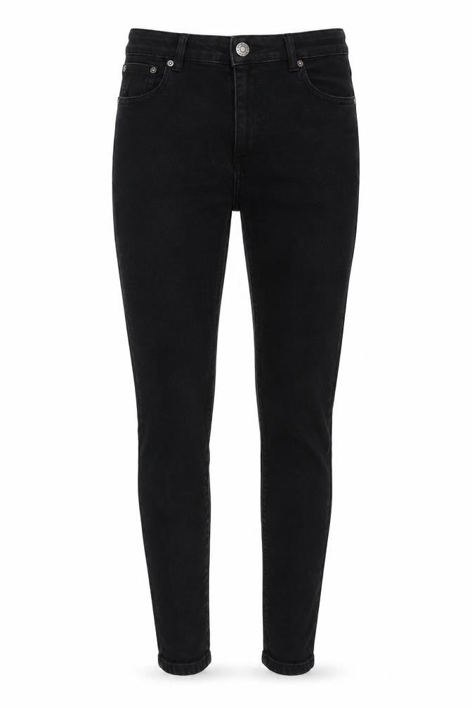 Reverse Womens Black Cotton Skinny Jeans Size 12 L27 in Regular Button