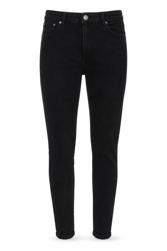 Reverse Womens Black Cotton Skinny Jeans Size 12 L27 in Regular Button