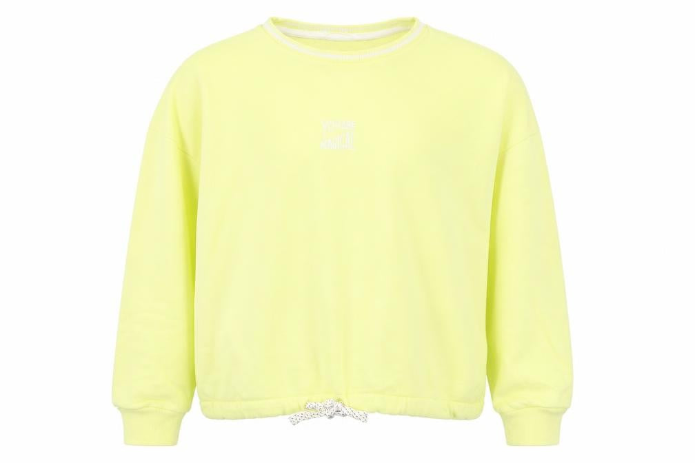 Marks & Spencer Girls Yellow Cotton Pullover Sweatshirt Size 11-12 Years Pullover