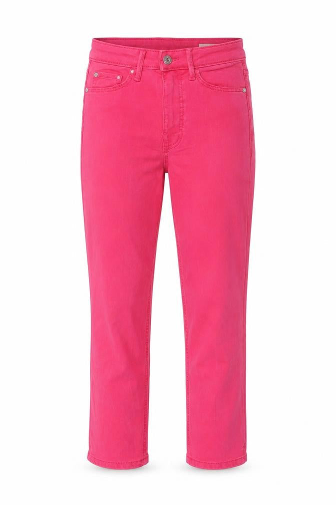 Marks & Spencer Womens Pink Cotton Skinny Jeans Size 6 L21 in Regular Button