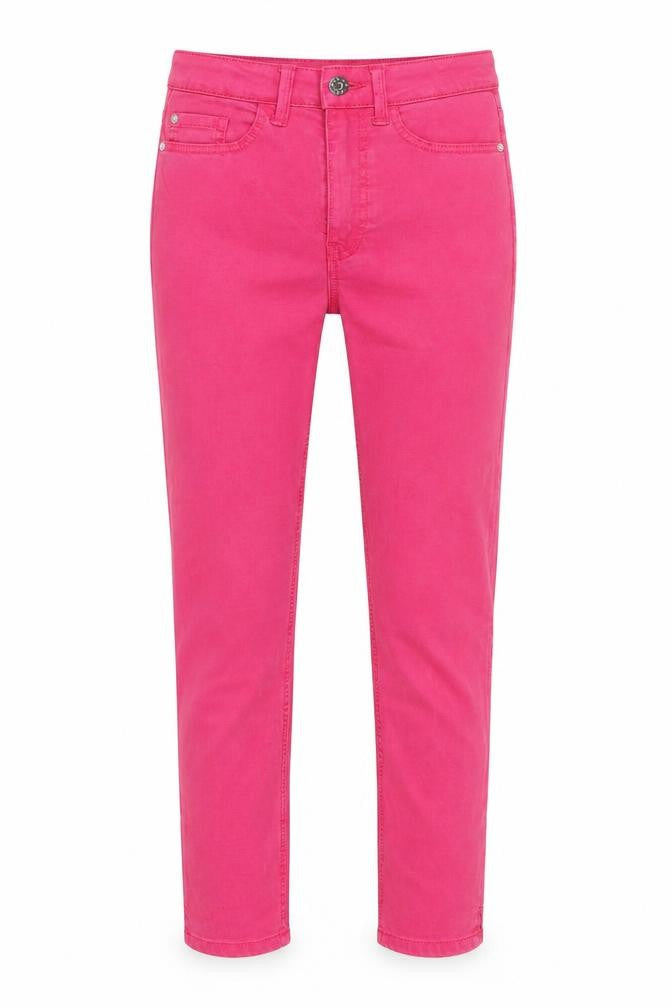 Marks & Spencer Womens Pink Cotton Skinny Jeans Size 6 L21 in Regular Button