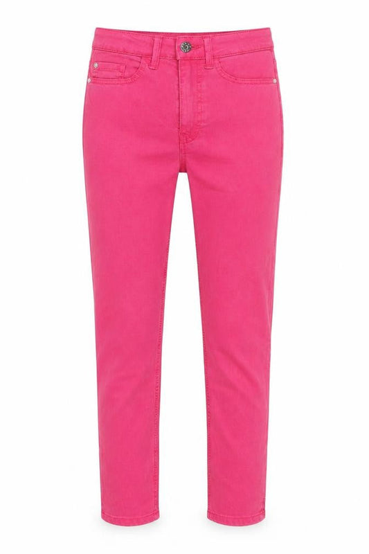 Marks & Spencer Womens Pink Cotton Skinny Jeans Size 6 L21 in Regular Button