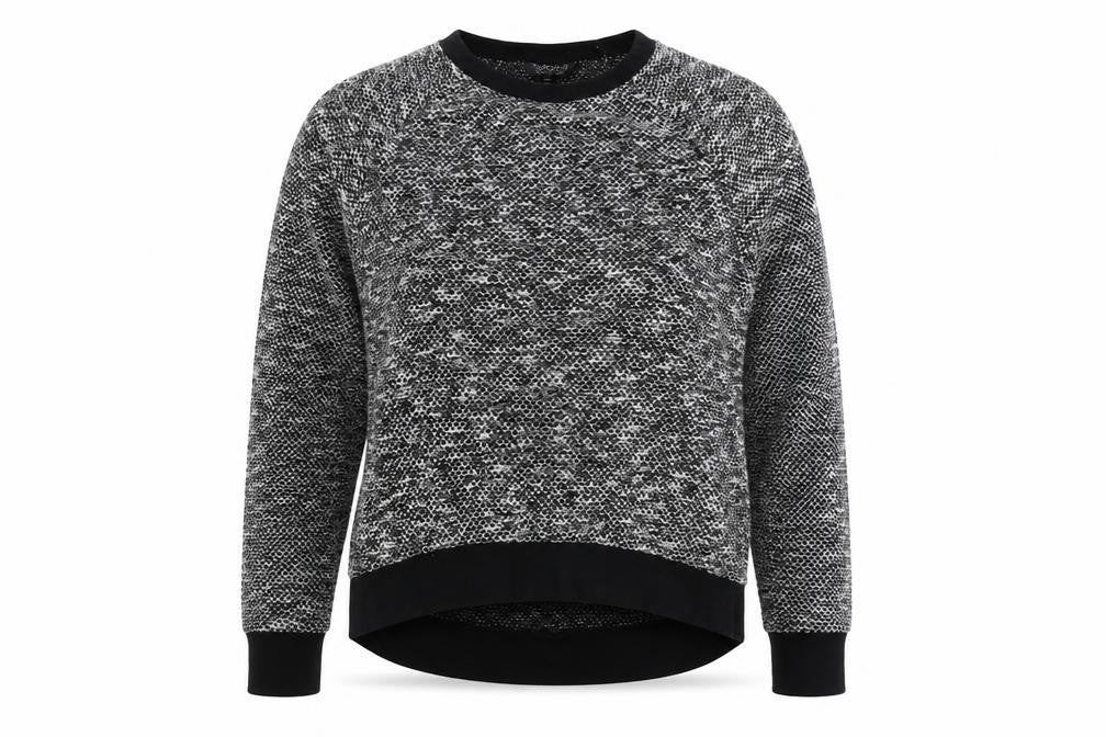 Topshop Womens Black Scoop Neck Polyester Pullover Jumper Size 6
