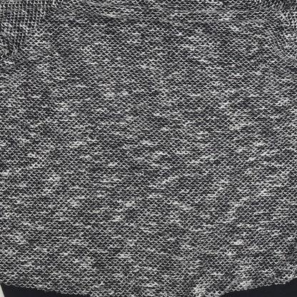 Topshop Womens Black Scoop Neck Polyester Pullover Jumper Size 6