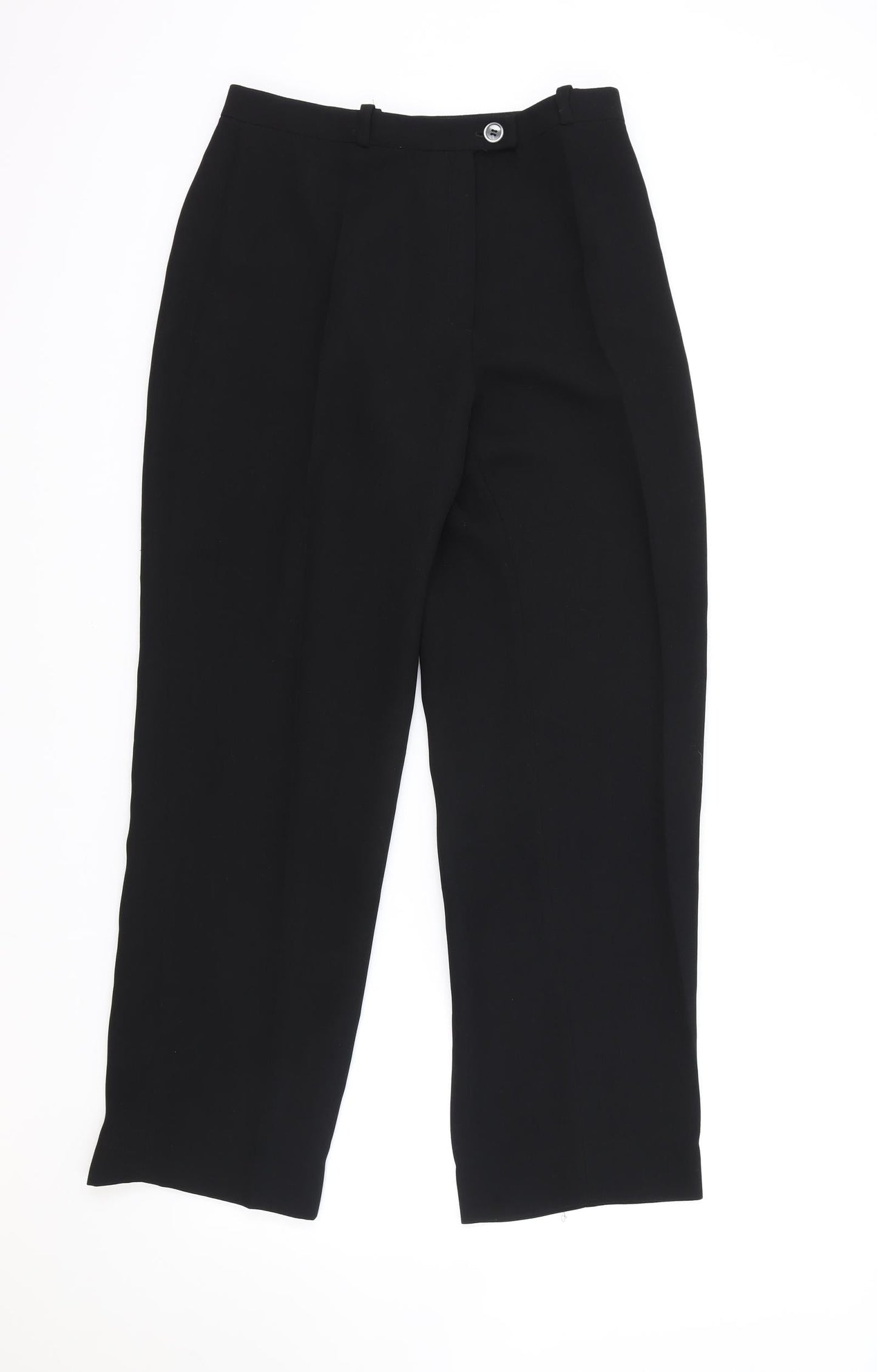 Simorra Womens Black Polyester Trousers Size 10 Regular Zip