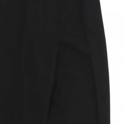 Simorra Womens Black Polyester Trousers Size 10 Regular Zip