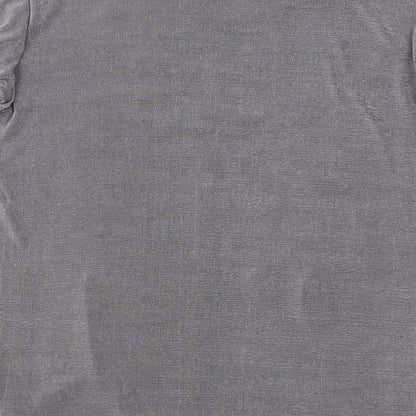 Citrus Womens Brown Polyester Basic T-Shirt Size M Round Neck