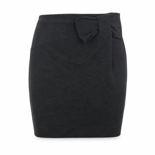 French Connection Womens Grey Viscose Straight & Pencil Skirt Size 10 Zip