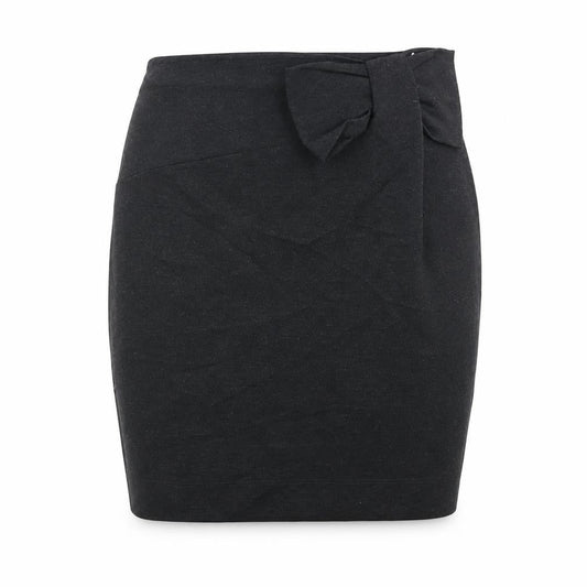 French Connection Womens Grey Viscose Straight & Pencil Skirt Size 10 Zip