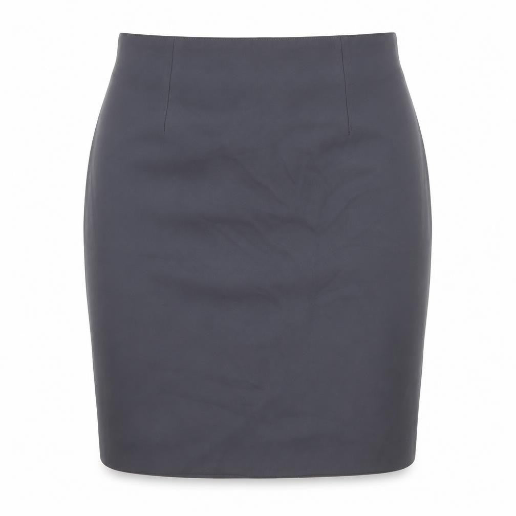 Beechers Brook Womens Grey Polyester Straight & Pencil Skirt Size 12 Zip