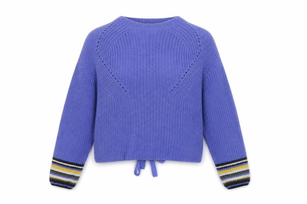 NEXT Womens Purple Round Neck Cotton Pullover Jumper Size 10