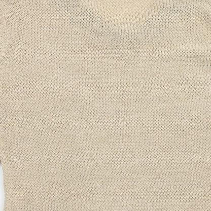 Klass Womens Brown V-Neck Acrylic Pullover Jumper Size M
