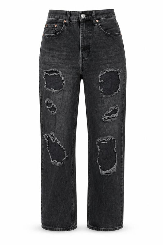 BDG Womens Grey Cotton Straight Jeans Size 28 in Regular Zip