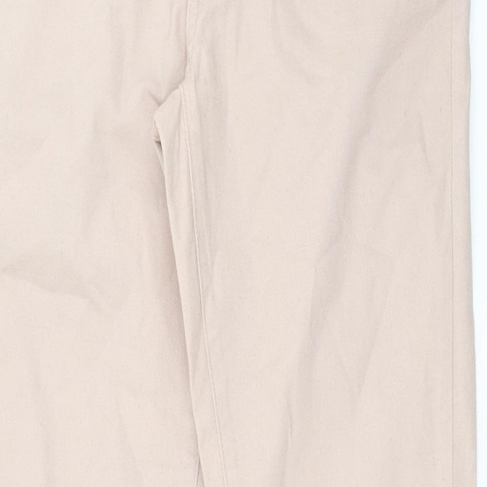 YesYEs Womens Pink Cotton Skinny Jeans Size 12 Regular Zip