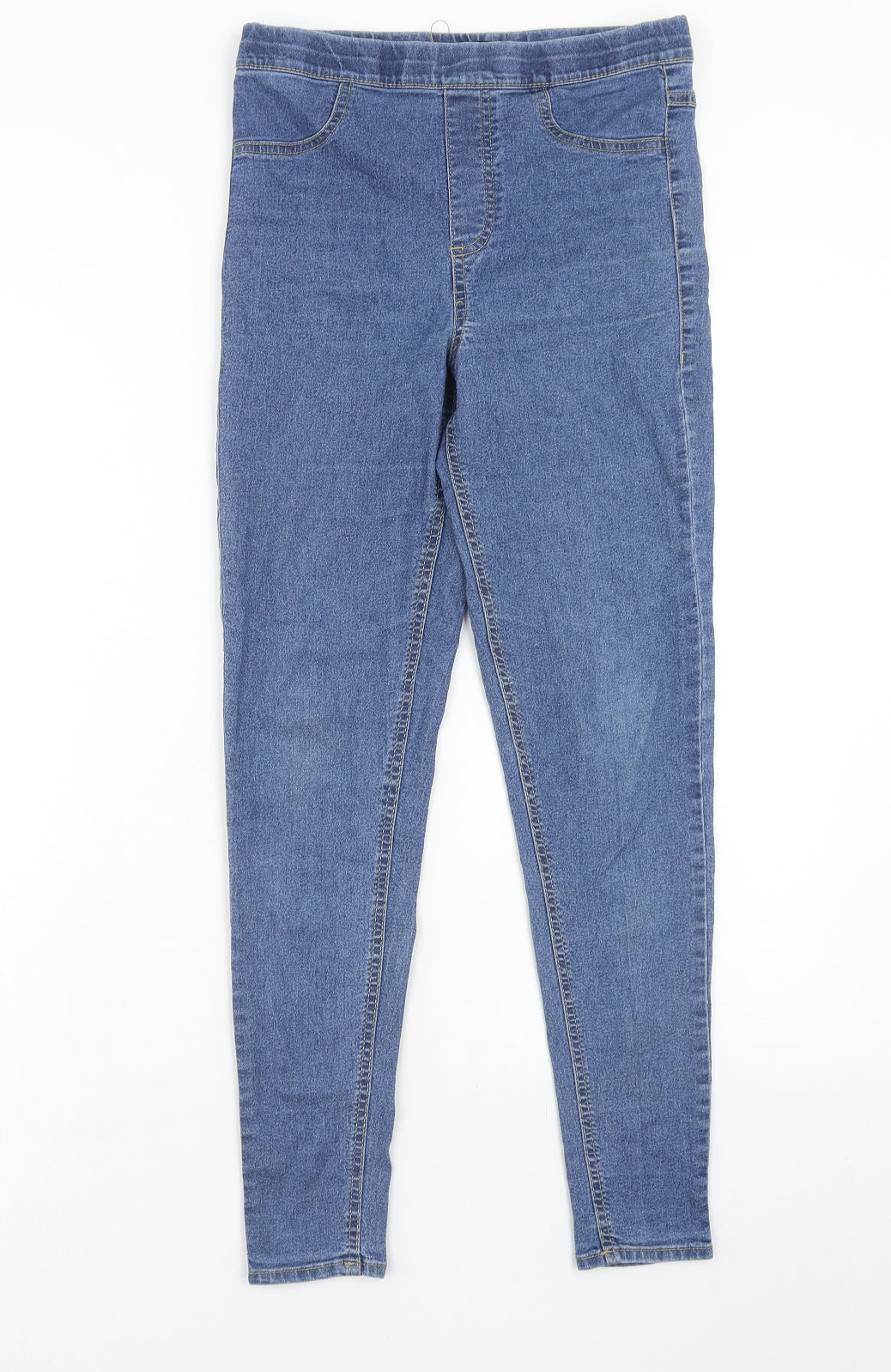 Avenue Womens Blue Cotton Jegging Jeans Size 10 Regular