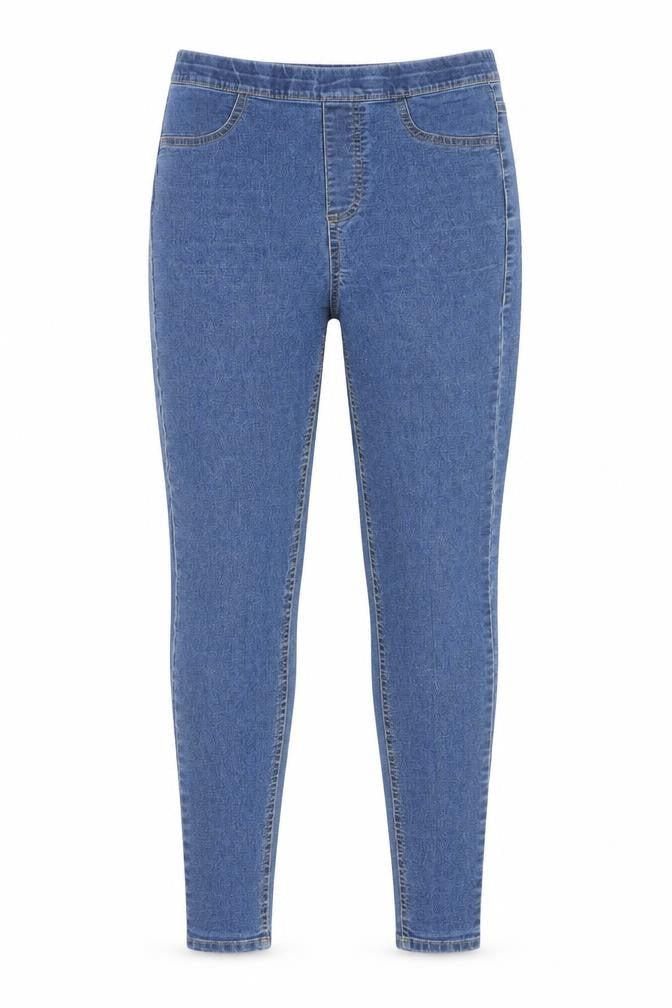 Avenue Womens Blue Cotton Jegging Jeans Size 10 Regular