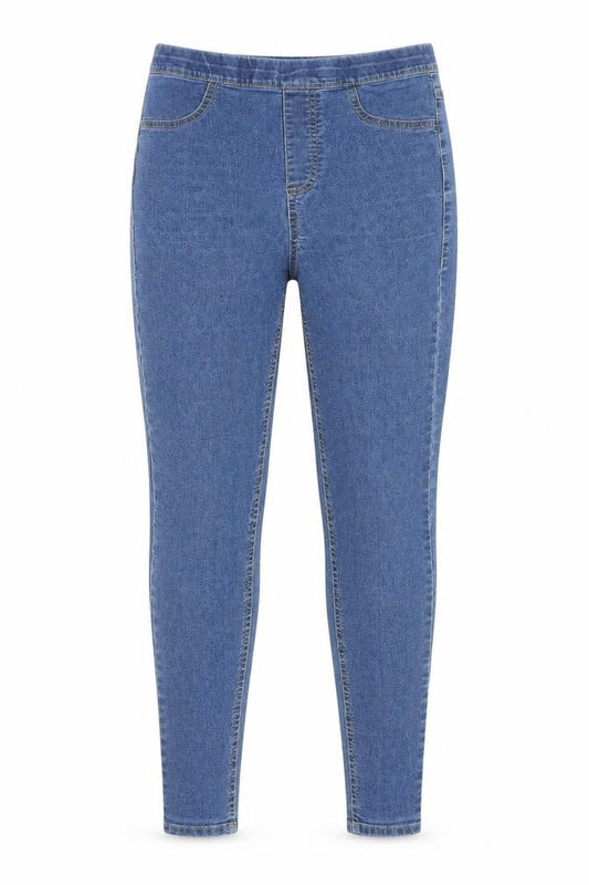 Avenue Womens Blue Cotton Jegging Jeans Size 10 Regular