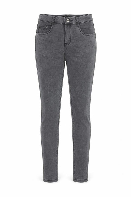 2 birds Womens Grey Cotton Skinny Jeans Size 10 Regular Zip