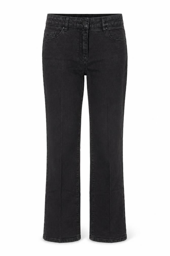 Lincoln Womens Black Cotton Straight Jeans Size 10 Regular Zip