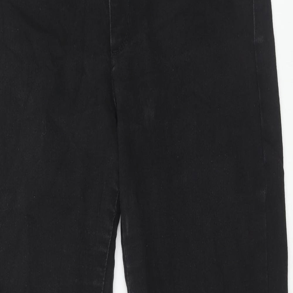 Jones New York Womens Black Cotton Skinny Jeans Size 10 Regular Zip