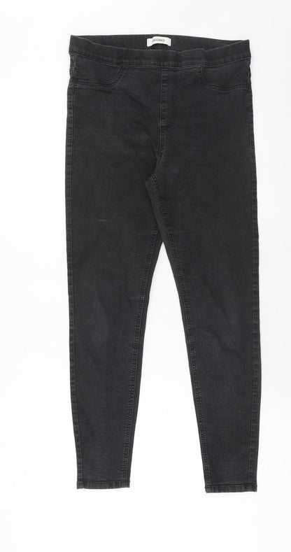 Marks & Spencer Womens Black Cotton Jegging Jeans Size 30 in Regular