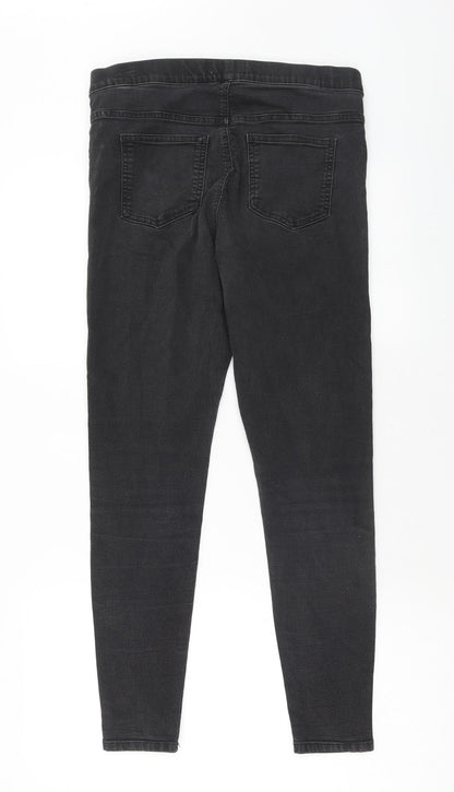 Marks & Spencer Womens Black Cotton Jegging Jeans Size 30 in Regular