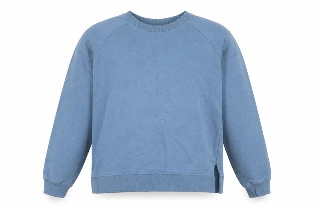 ICHI Mens Blue Cotton Pullover Sweatshirt Size XS