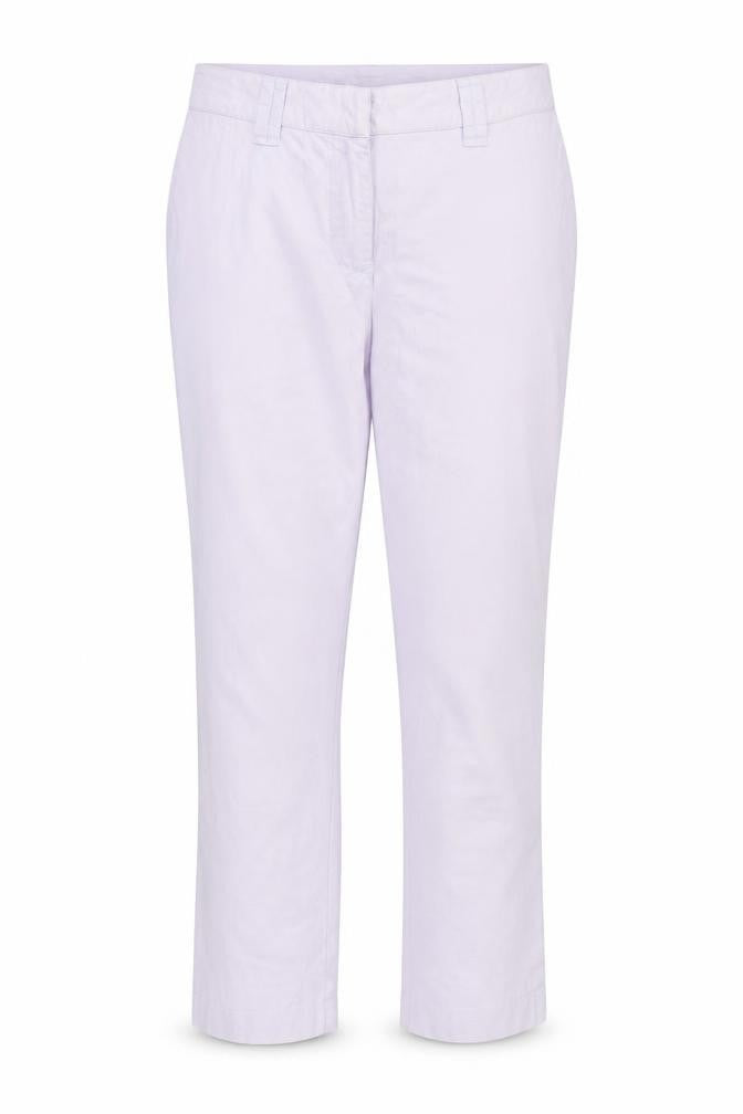 Warehouse Womens Purple Cotton Chino Trousers Size 12 L27 in Regular Zip
