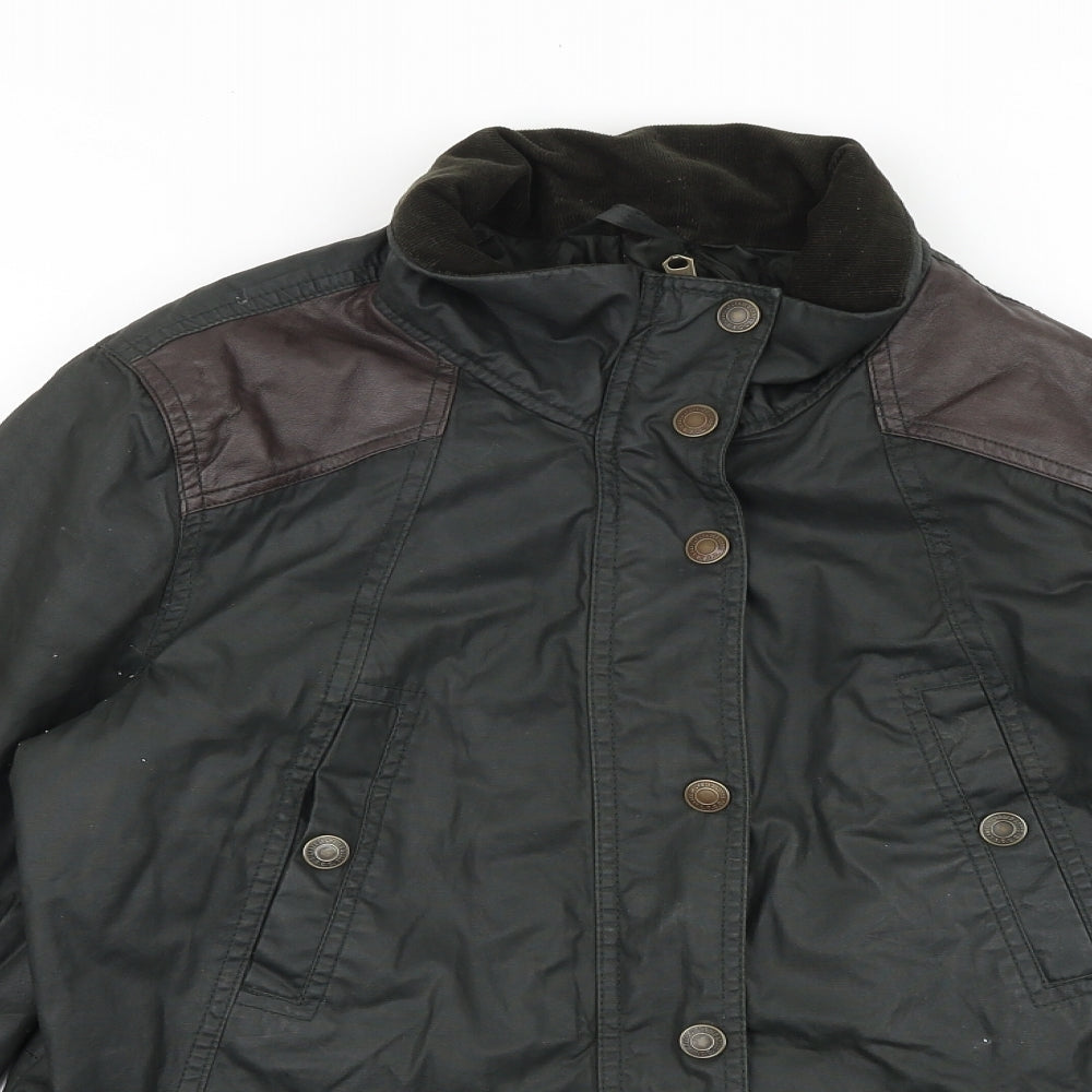 H&M Womens Green Jacket Size 8 Zip