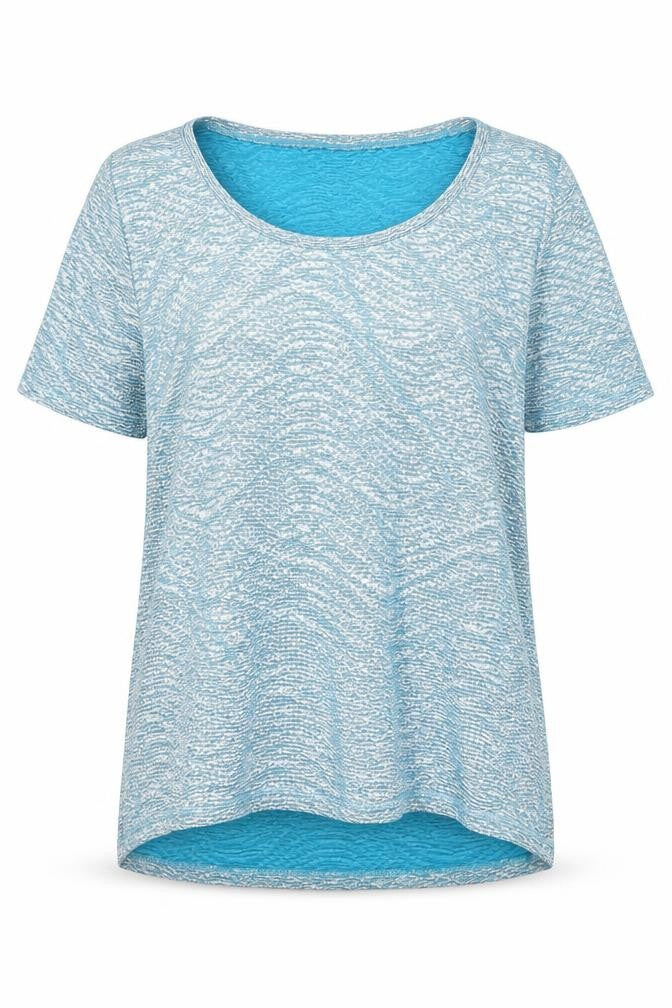 H&M Womens Blue Polyester Basic T-Shirt Size XS Round Neck