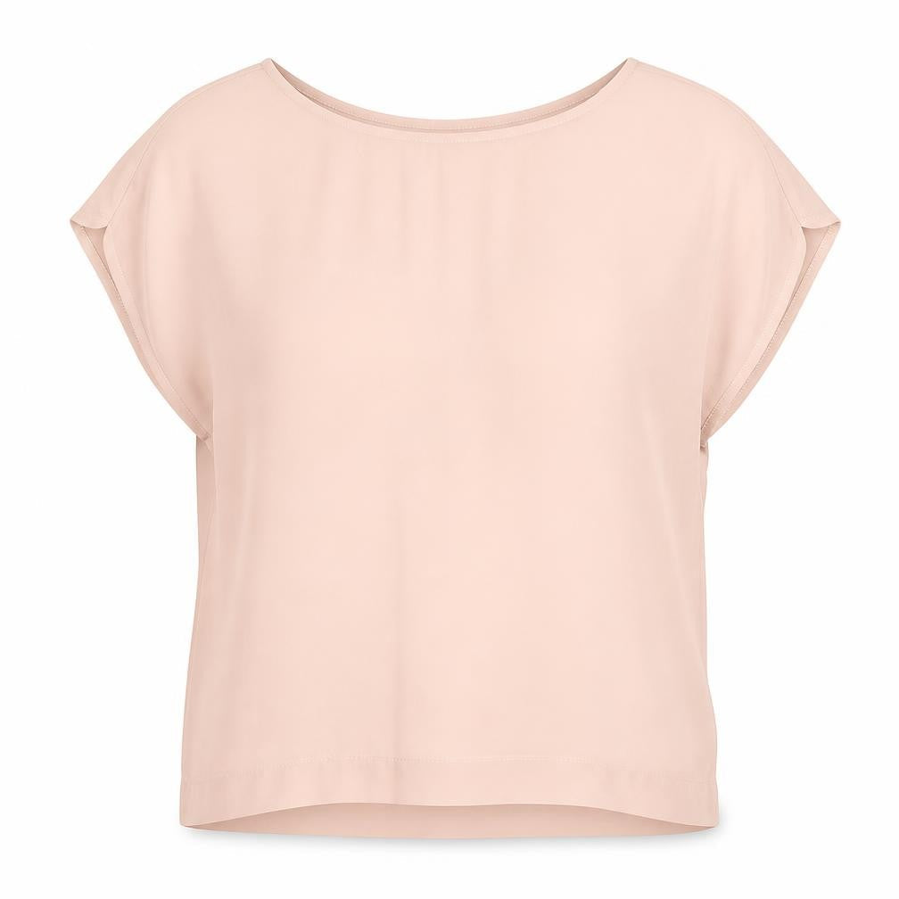 NEXT Womens Pink Polyester Basic Blouse Size 12 Round Neck