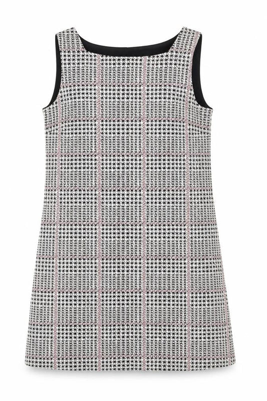 Dorothy Perkins Womens Multicoloured Plaid Polyester A-Line Size 10 Square Neck Pullover
