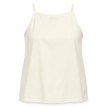 Warehouse Womens Beige Polyester Basic Tank Size 14 Square Neck