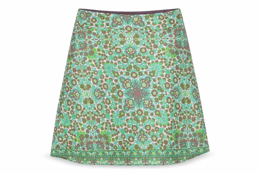 Lybgaard Womens Multicoloured Floral Polyester Swing Skirt Size M Zip