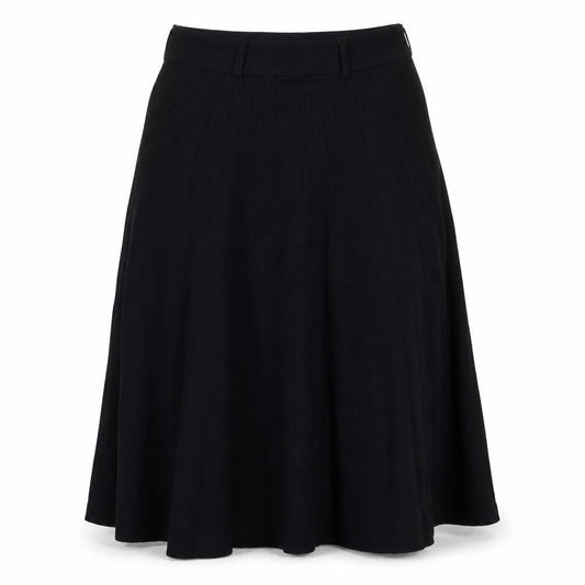 Yumi Womens Black Polyester Swing Skirt Size 10 Zip
