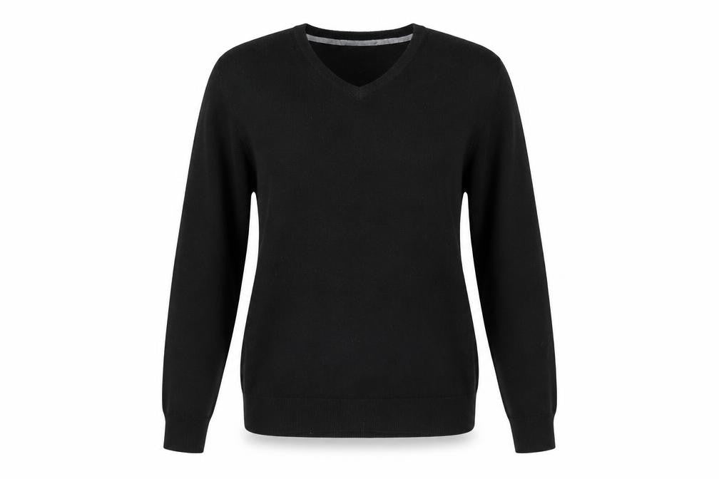 Debenhams Womens Black V-Neck Acrylic Pullover Jumper Size S