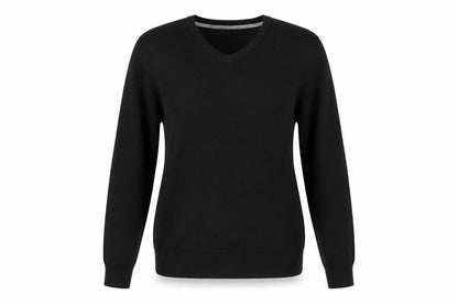 Debenhams Womens Black V-Neck Acrylic Pullover Jumper Size S