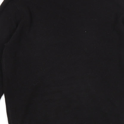 Debenhams Womens Black V-Neck Acrylic Pullover Jumper Size S