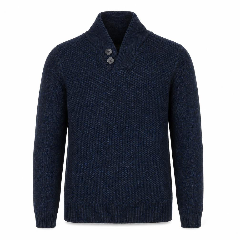 Next Mens Blue V-Neck Acrylic Henley Jumper Size S Long Sleeve